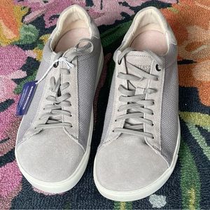 Birkenstock,Bend Low,Gray Leather/Suede Sneakers,Men’s US Size 11/EU Size 44